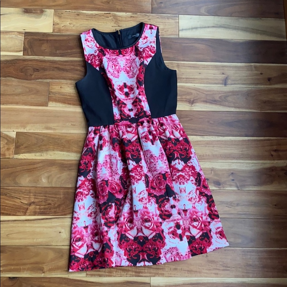 Eric +lani Floral dress roses